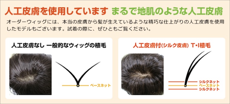 自然な分け目（つむじ）を再現